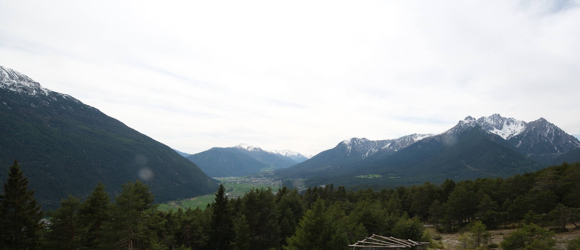 Archiv Foto Webcam Tarrenz - Blick vom Kappakreuz auf Imst