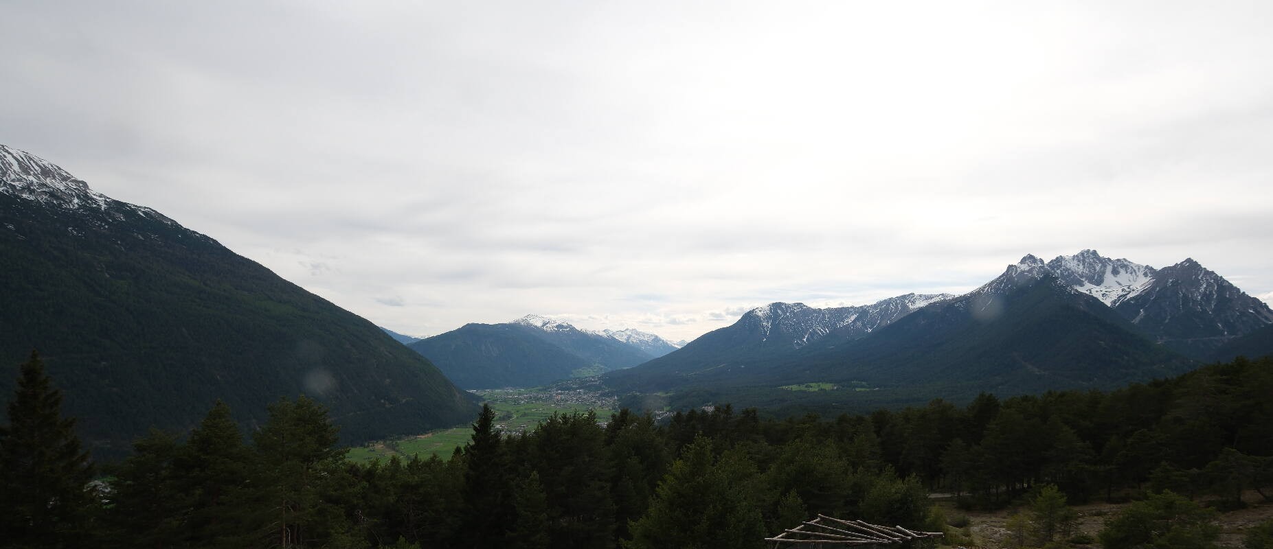 Archiv Foto Webcam Tarrenz - Blick vom Kappakreuz auf Imst
