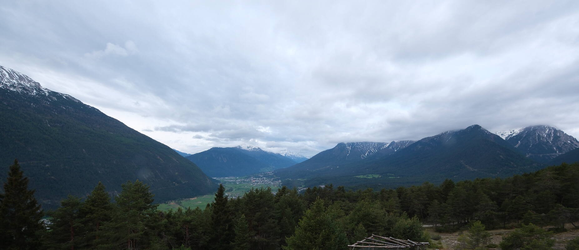 Archiv Foto Webcam Tarrenz - Blick vom Kappakreuz auf Imst