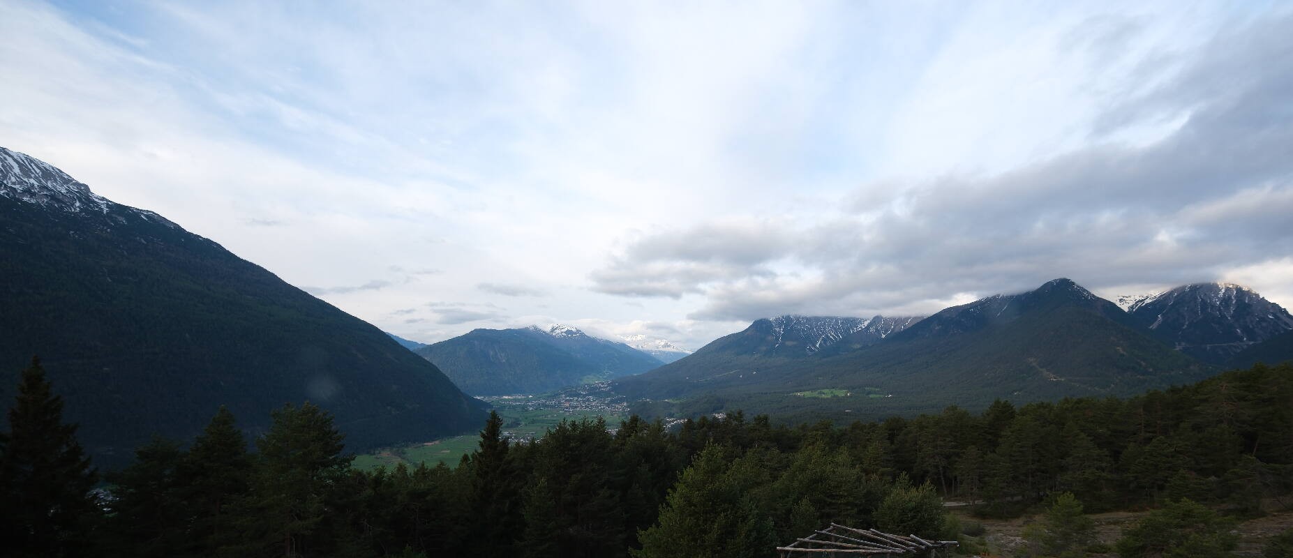 Archiv Foto Webcam Tarrenz - Blick vom Kappakreuz auf Imst