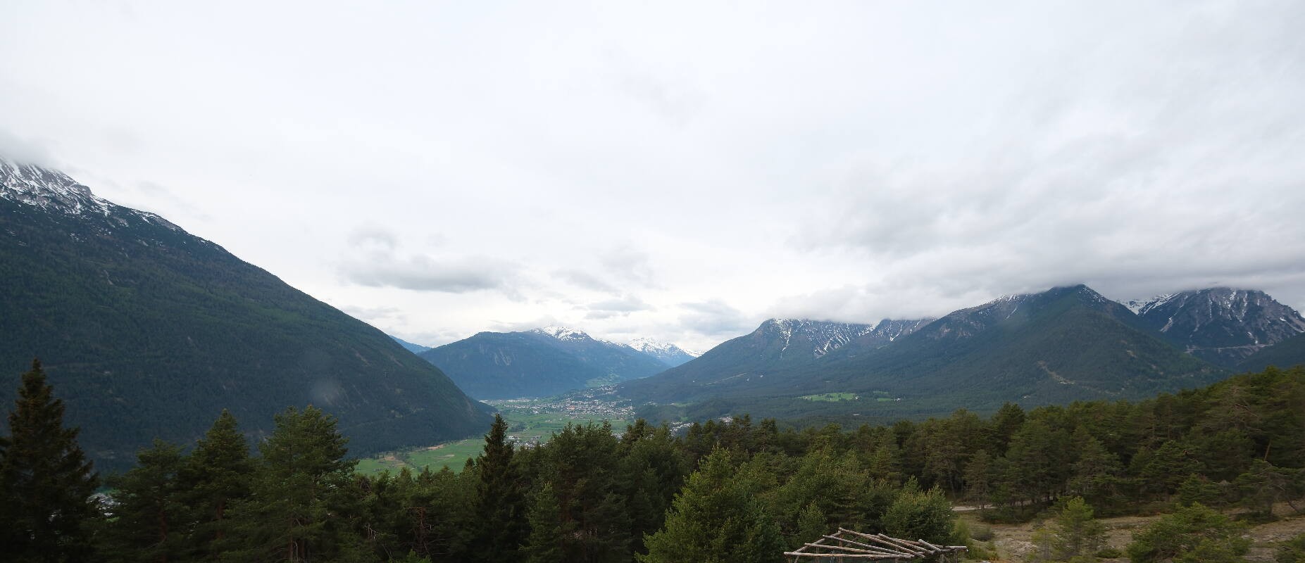 Archiv Foto Webcam Tarrenz - Blick vom Kappakreuz auf Imst