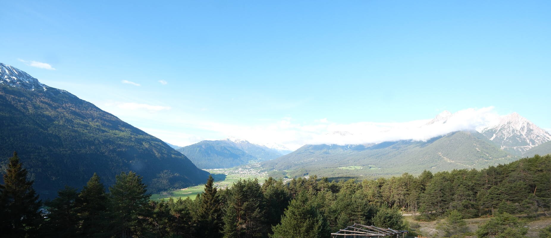 Archiv Foto Webcam Tarrenz - Blick vom Kappakreuz auf Imst