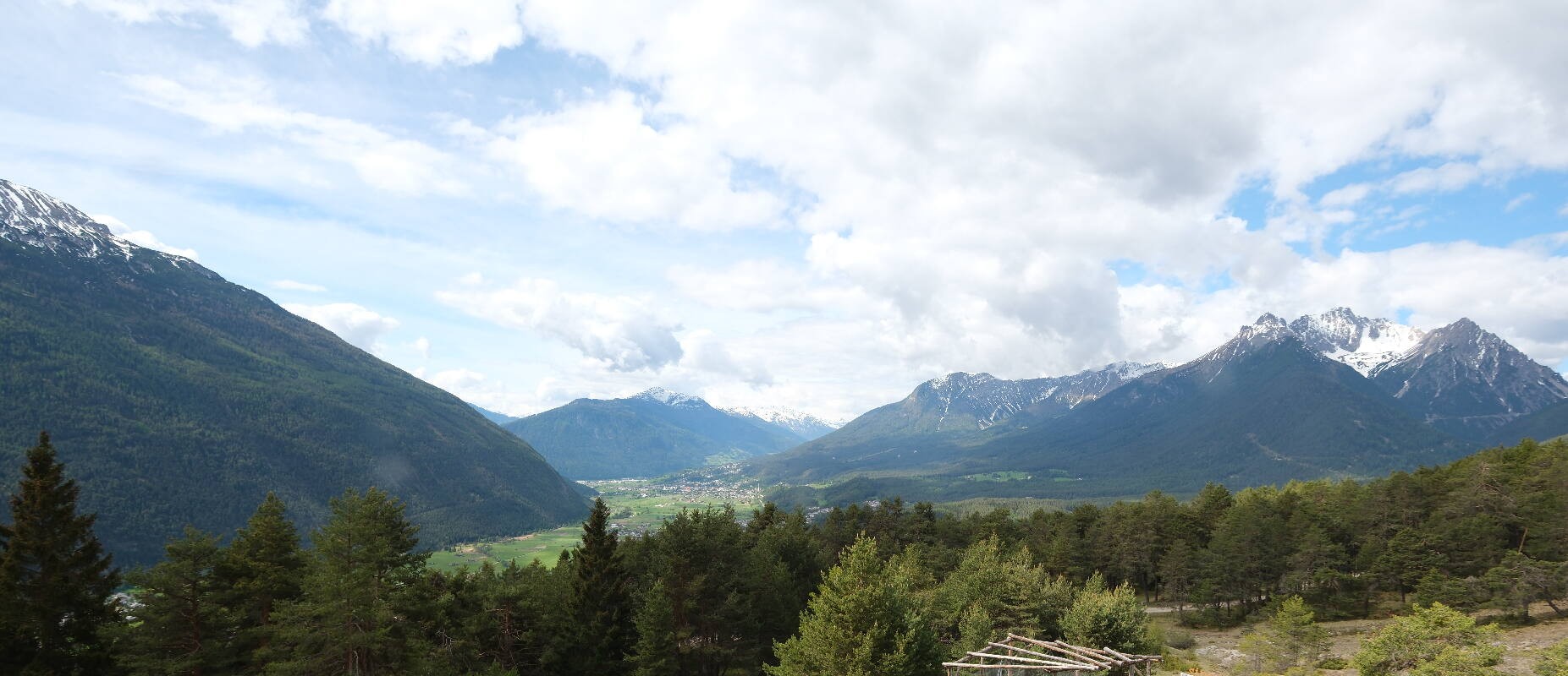 Archiv Foto Webcam Tarrenz - Blick vom Kappakreuz auf Imst
