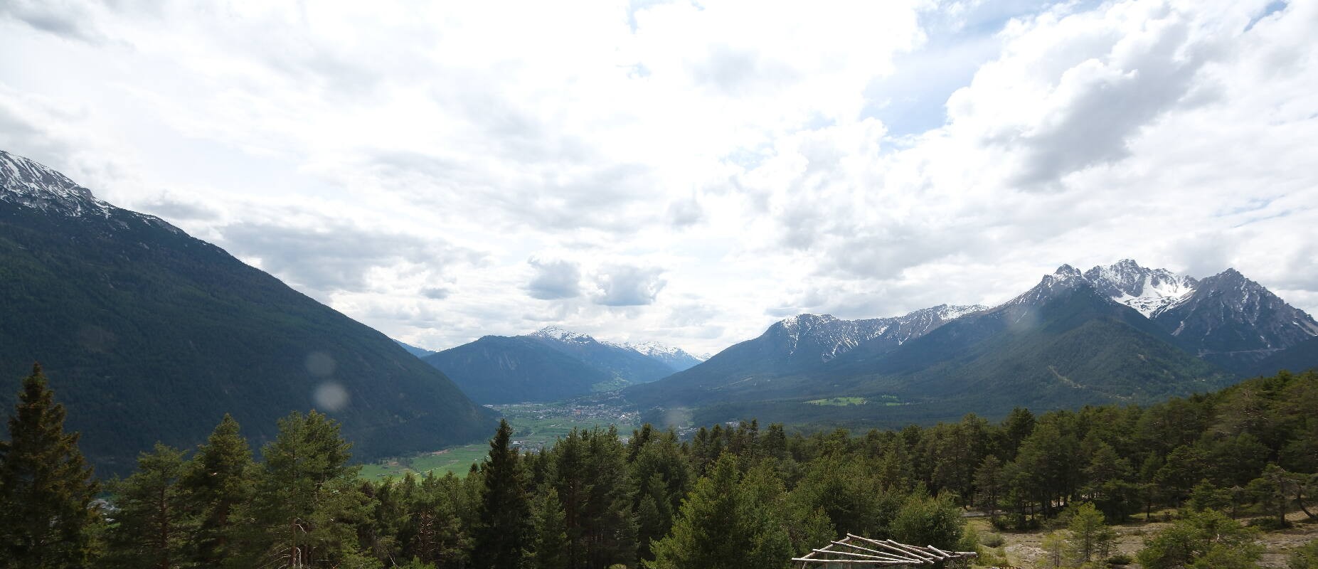 Archiv Foto Webcam Tarrenz - Blick vom Kappakreuz auf Imst