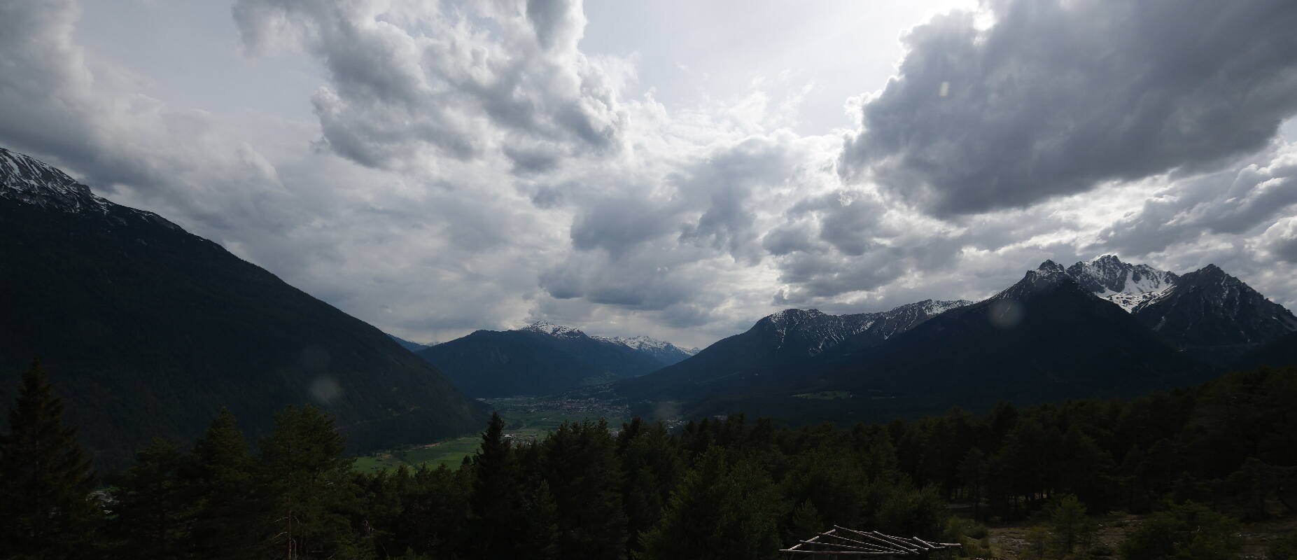 Archiv Foto Webcam Tarrenz - Blick vom Kappakreuz auf Imst
