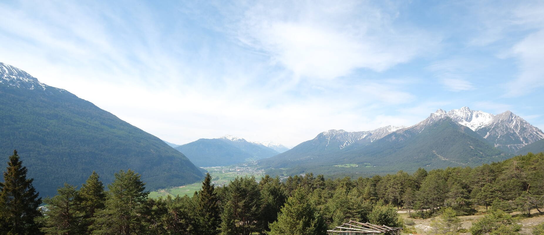 Archiv Foto Webcam Tarrenz - Blick vom Kappakreuz auf Imst