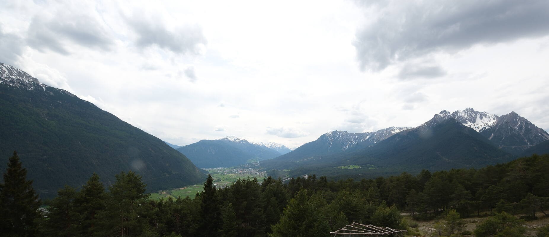 Archiv Foto Webcam Tarrenz - Blick vom Kappakreuz auf Imst