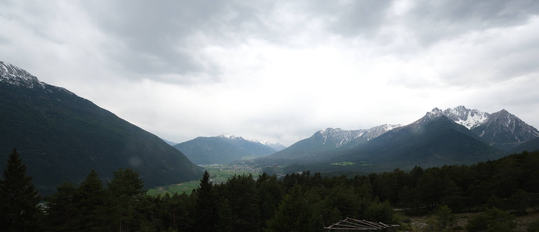 Archiv Foto Webcam Tarrenz - Blick vom Kappakreuz auf Imst