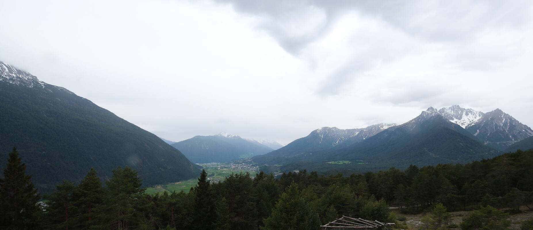 Archiv Foto Webcam Tarrenz - Blick vom Kappakreuz auf Imst