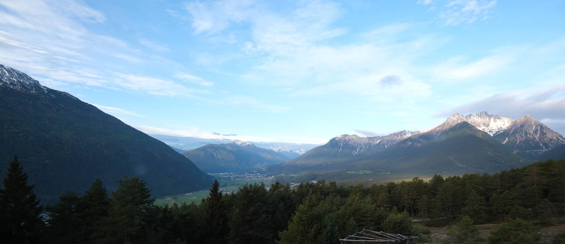 Archiv Foto Webcam Tarrenz - Blick vom Kappakreuz auf Imst