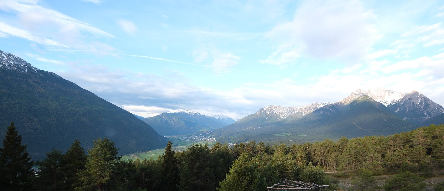 Archiv Foto Webcam Tarrenz - Blick vom Kappakreuz auf Imst