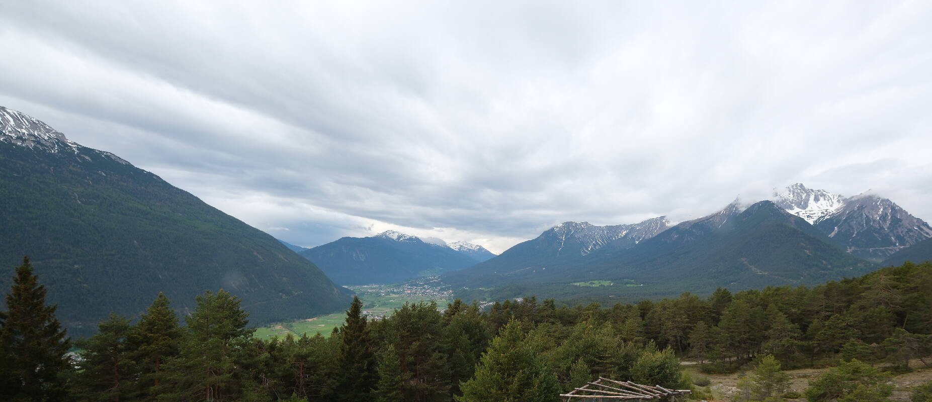 Archiv Foto Webcam Tarrenz - Blick vom Kappakreuz auf Imst