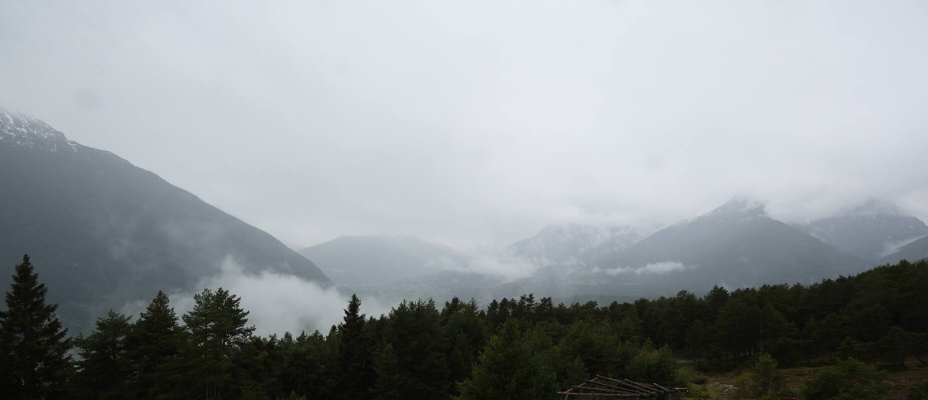 Archiv Foto Webcam Tarrenz - Blick vom Kappakreuz auf Imst