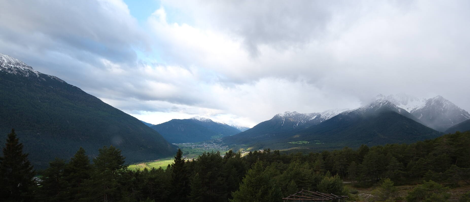 Archiv Foto Webcam Tarrenz - Blick vom Kappakreuz auf Imst