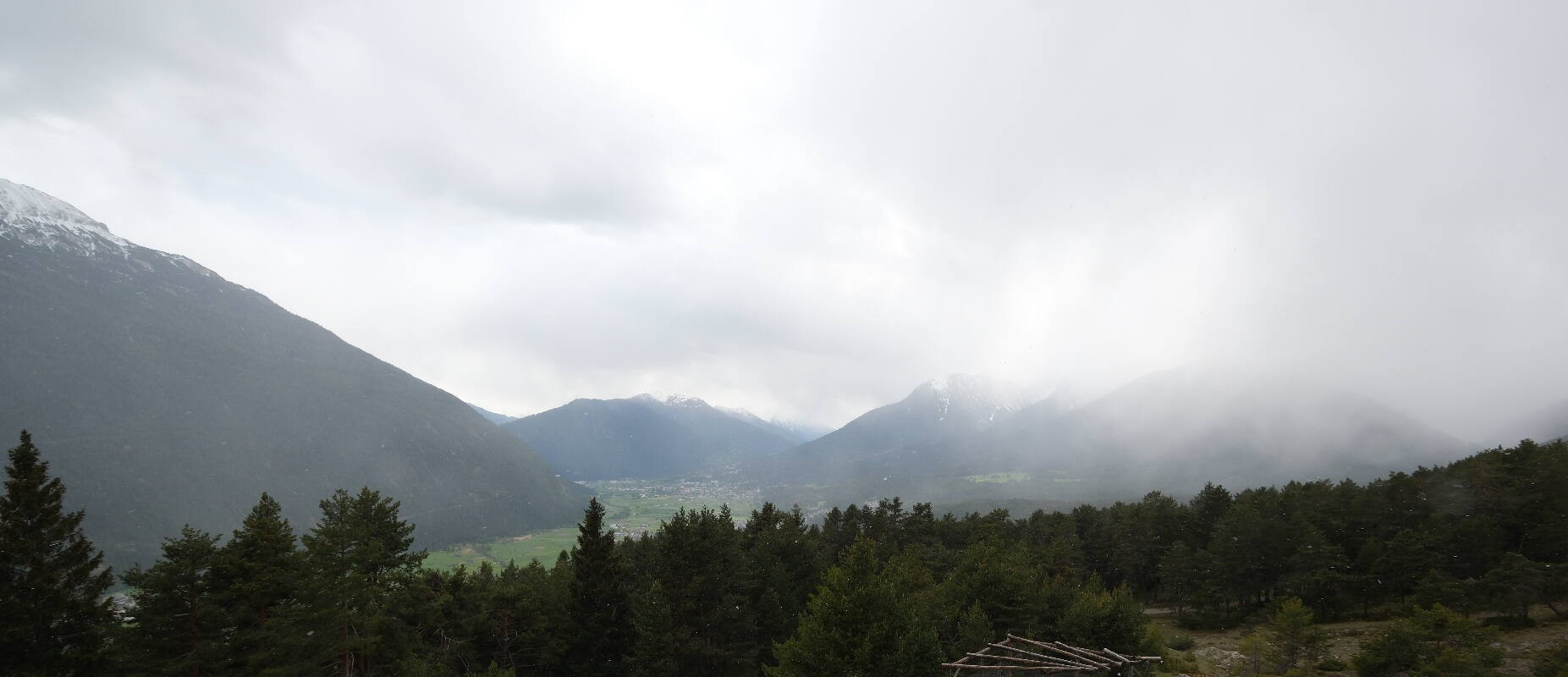 Archiv Foto Webcam Tarrenz - Blick vom Kappakreuz auf Imst