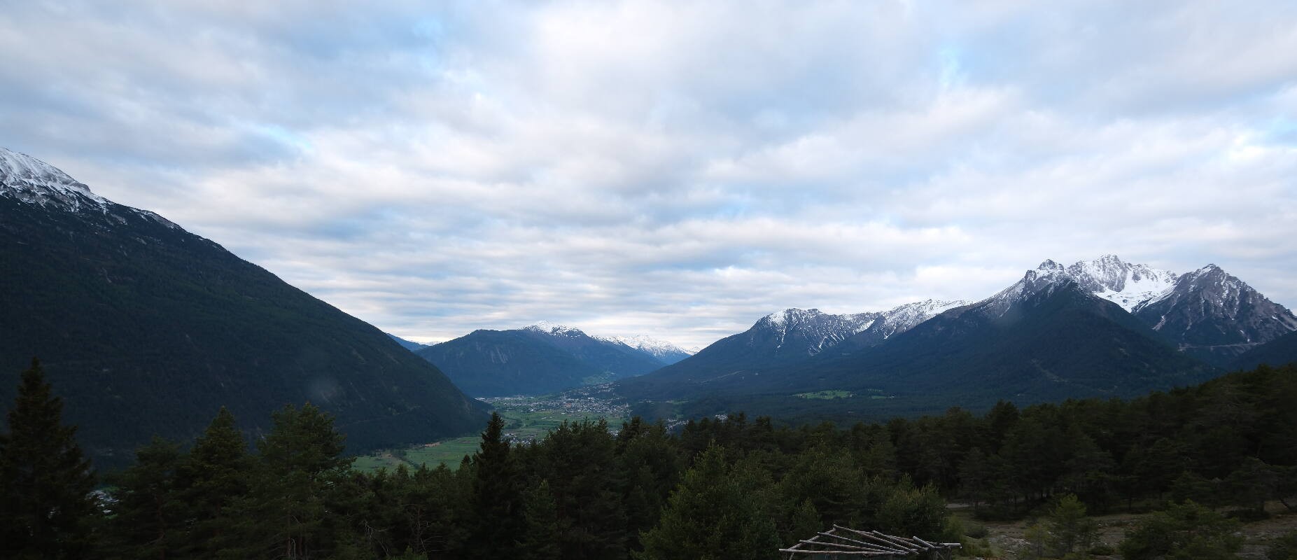 Archiv Foto Webcam Tarrenz - Blick vom Kappakreuz auf Imst