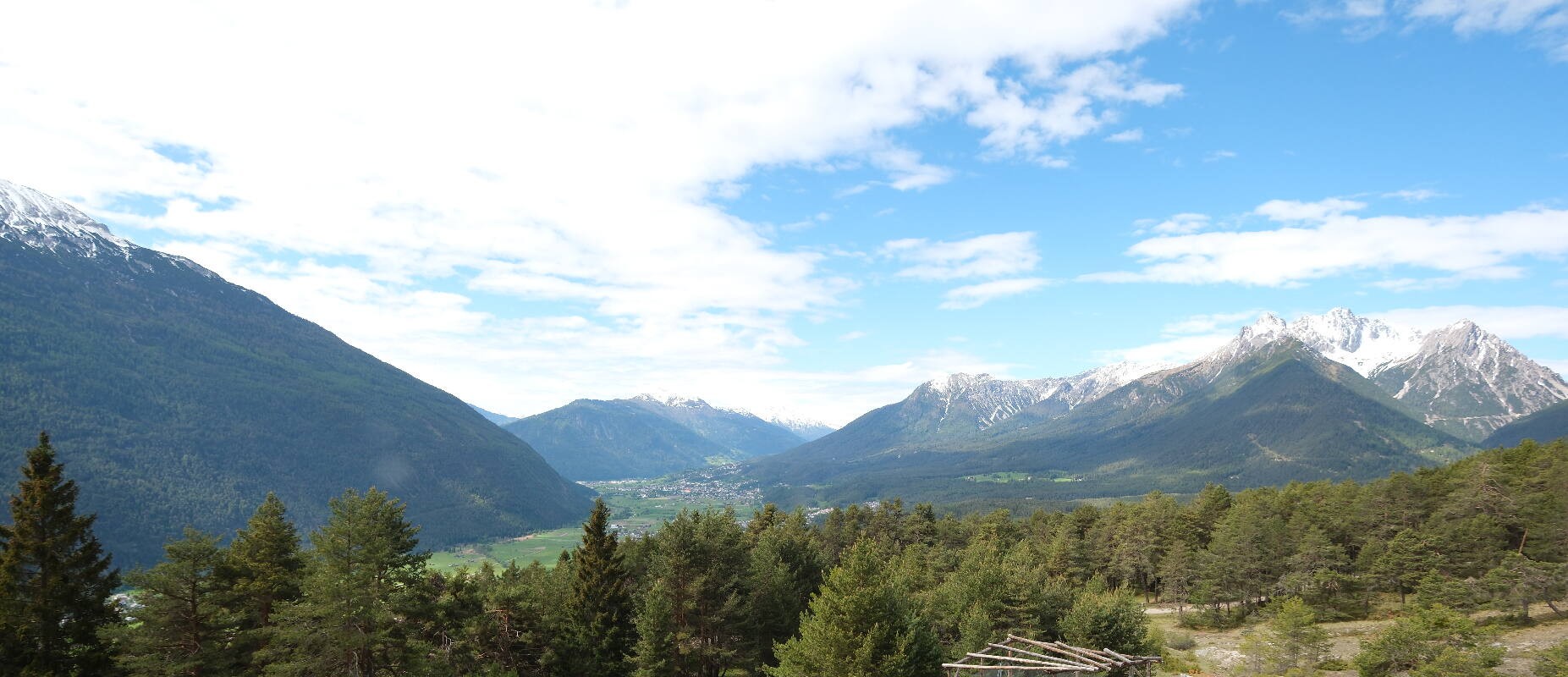Archiv Foto Webcam Tarrenz - Blick vom Kappakreuz auf Imst