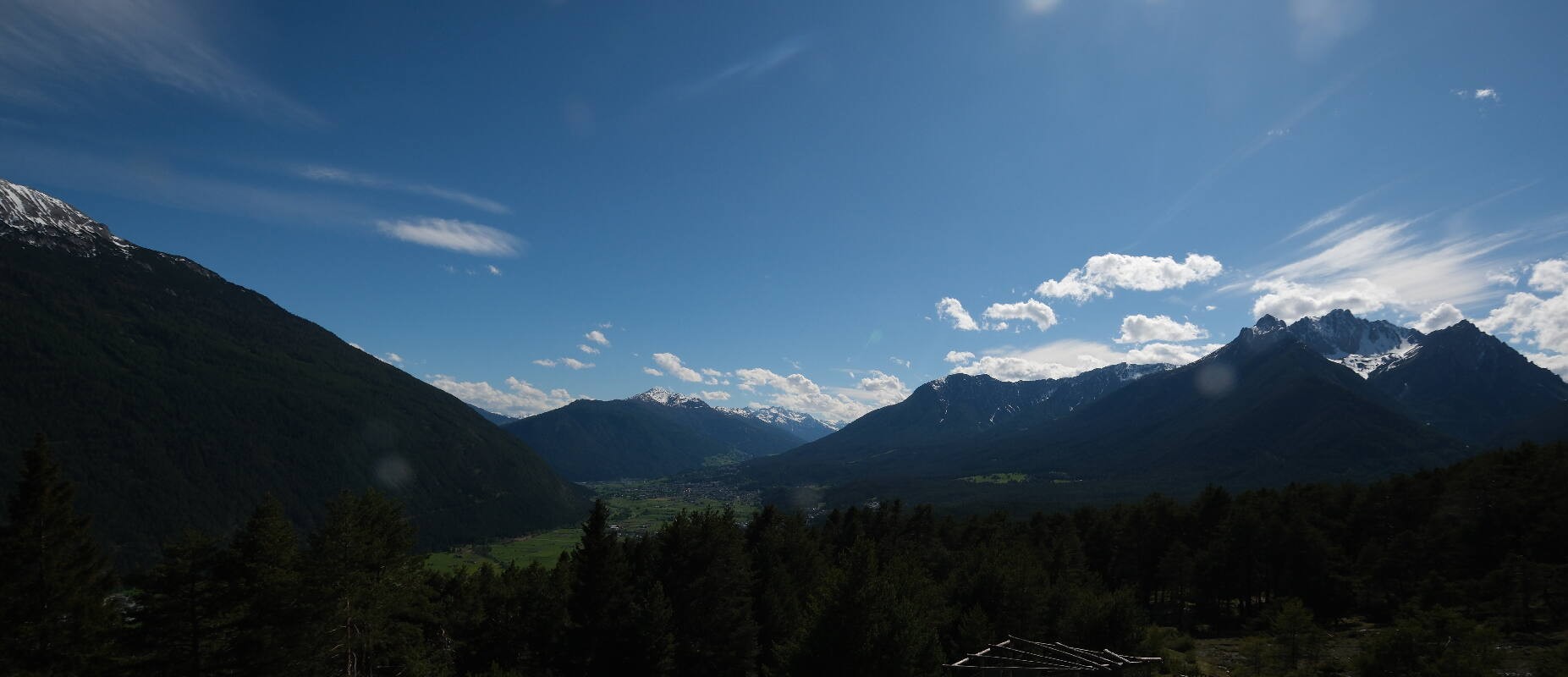 Archiv Foto Webcam Tarrenz - Blick vom Kappakreuz auf Imst