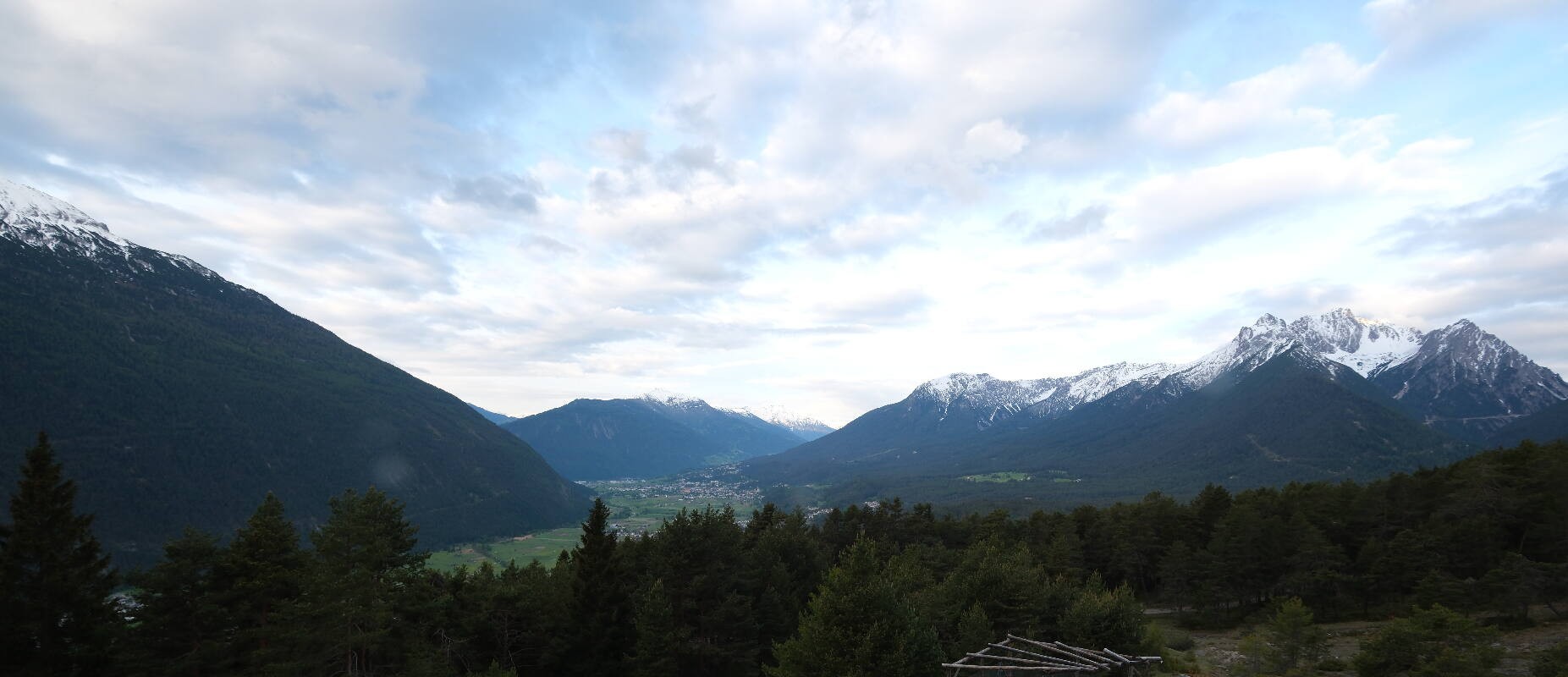Archiv Foto Webcam Tarrenz - Blick vom Kappakreuz auf Imst