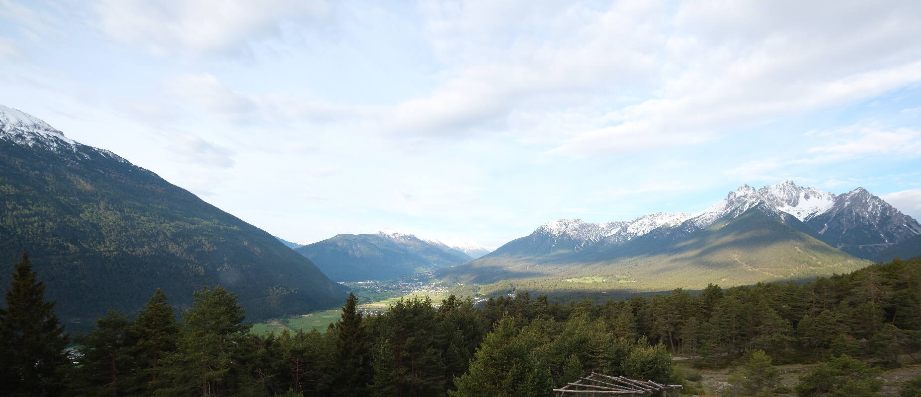 Archiv Foto Webcam Tarrenz - Blick vom Kappakreuz auf Imst
