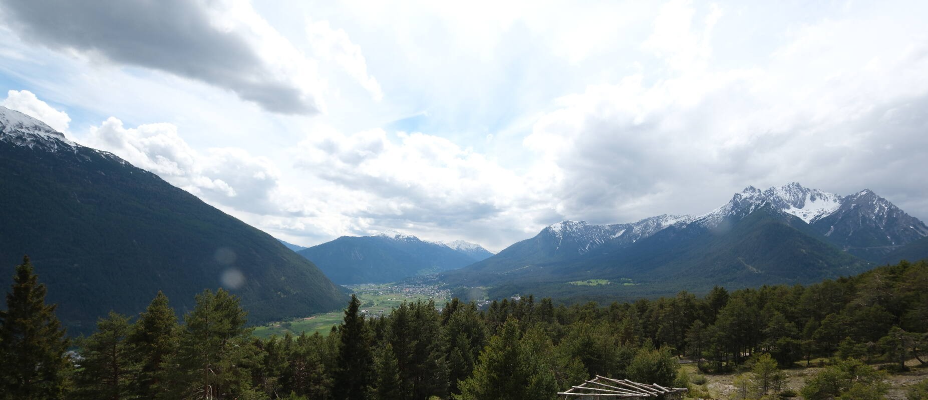 Archiv Foto Webcam Tarrenz - Blick vom Kappakreuz auf Imst