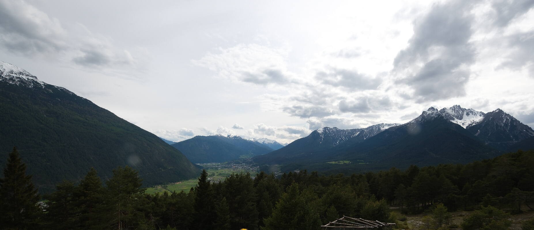 Archiv Foto Webcam Tarrenz - Blick vom Kappakreuz auf Imst