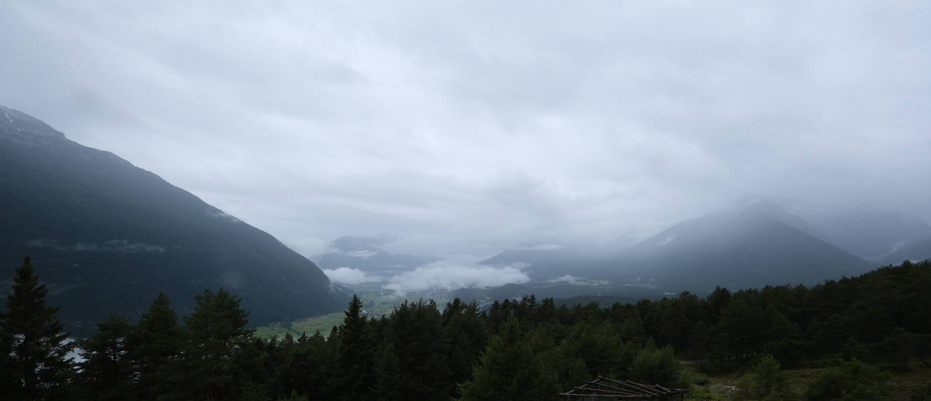 Archiv Foto Webcam Tarrenz - Blick vom Kappakreuz auf Imst