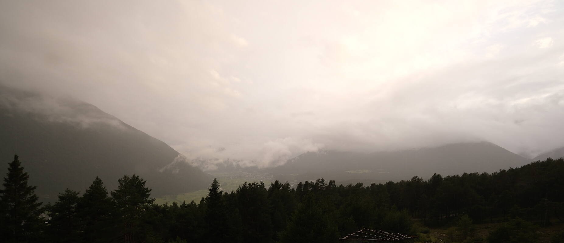Archived image Webcam Tarrenz - View from Kappakreuz to Imst
