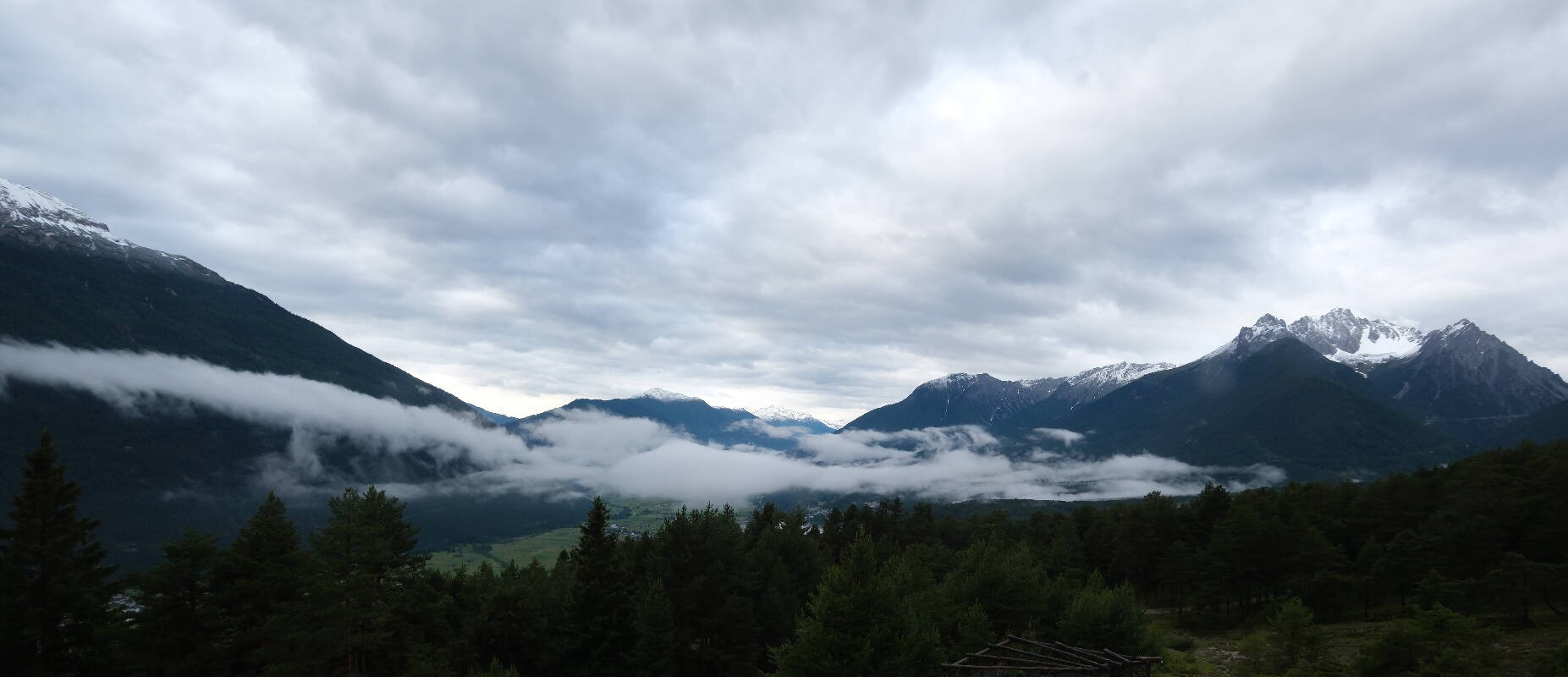 Archiv Foto Webcam Tarrenz - Blick vom Kappakreuz auf Imst