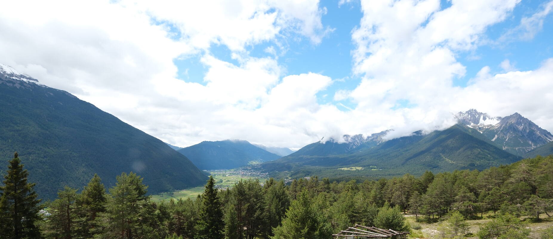 Archiv Foto Webcam Tarrenz - Blick vom Kappakreuz auf Imst