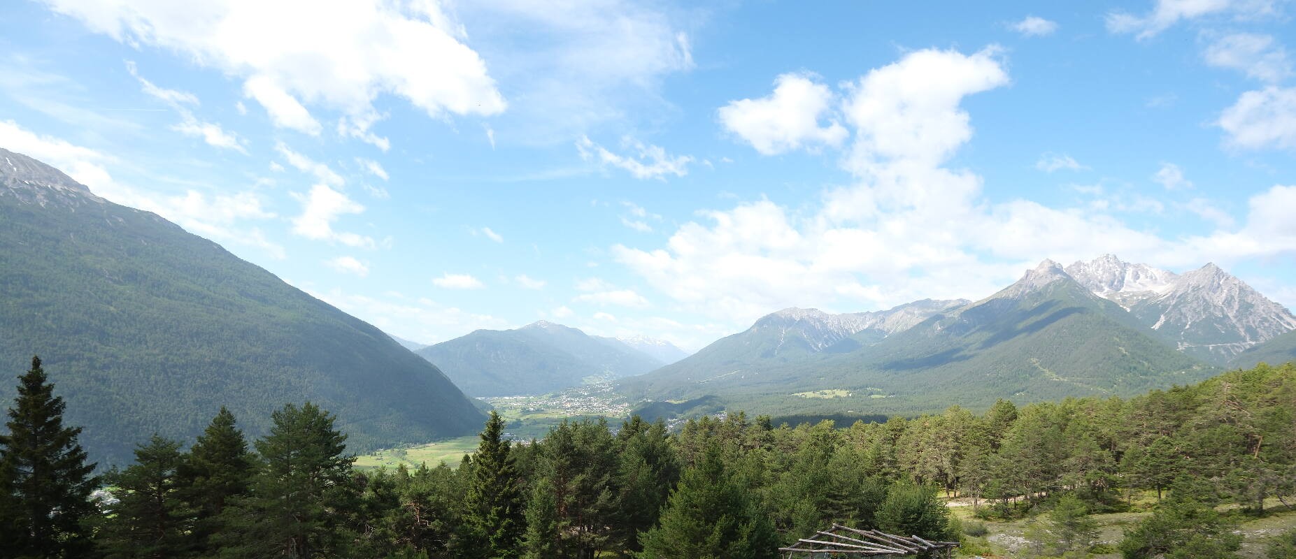 Archiv Foto Webcam Tarrenz - Blick vom Kappakreuz auf Imst