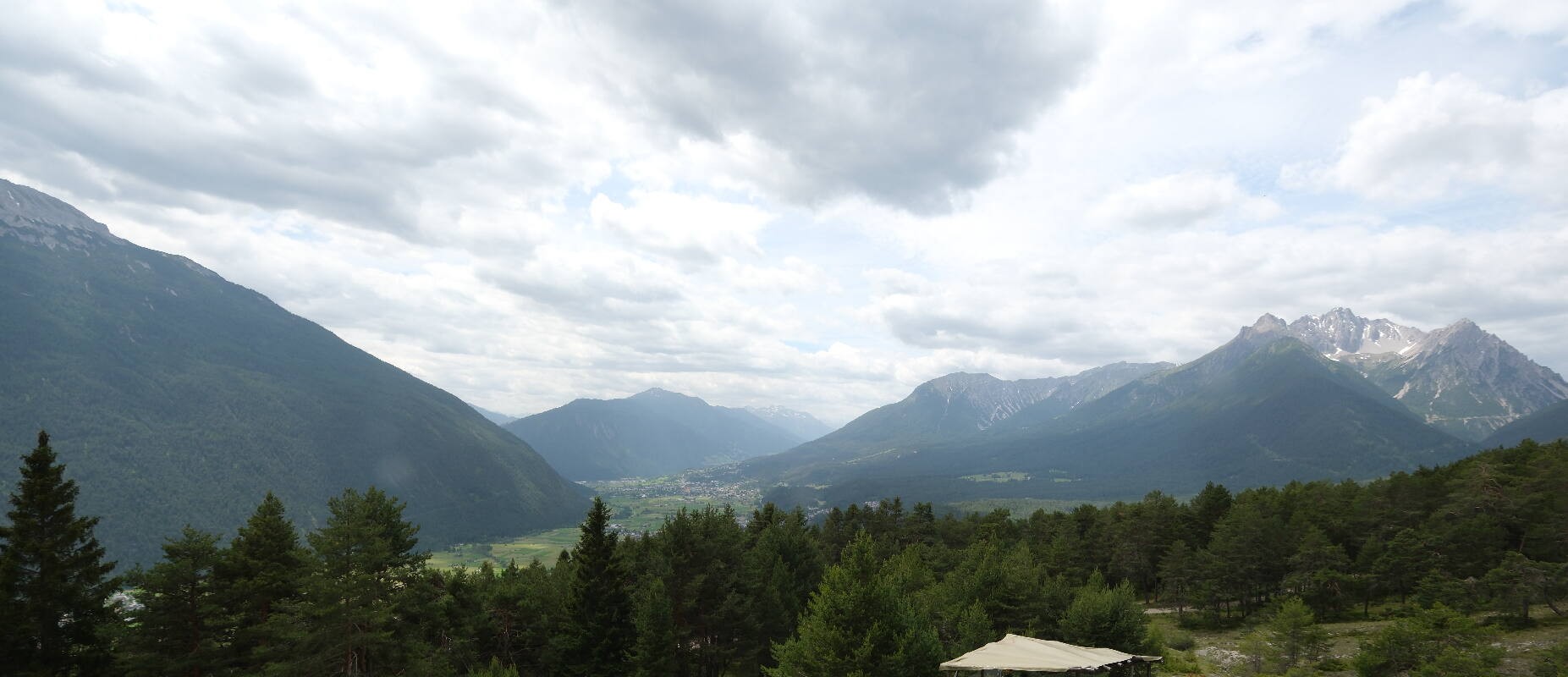Archiv Foto Webcam Tarrenz - Blick vom Kappakreuz auf Imst