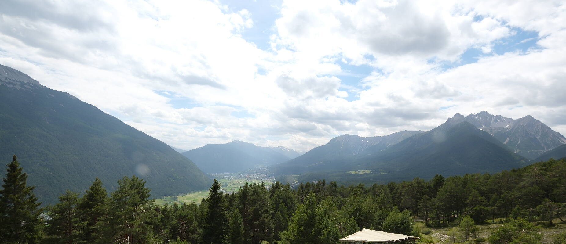 Archiv Foto Webcam Tarrenz - Blick vom Kappakreuz auf Imst