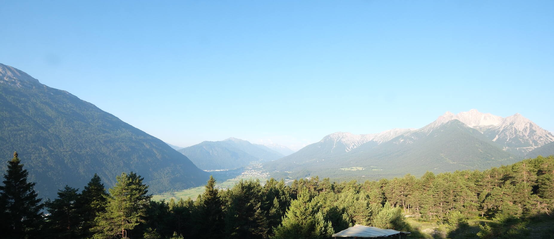 Archiv Foto Webcam Tarrenz - Blick vom Kappakreuz auf Imst