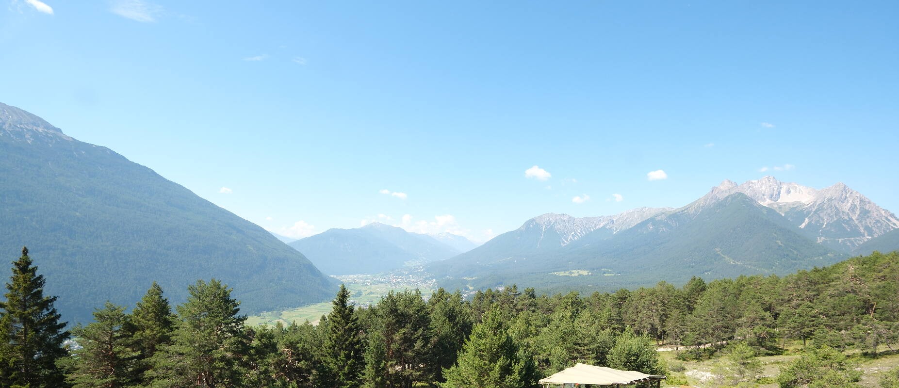 Archiv Foto Webcam Tarrenz - Blick vom Kappakreuz auf Imst