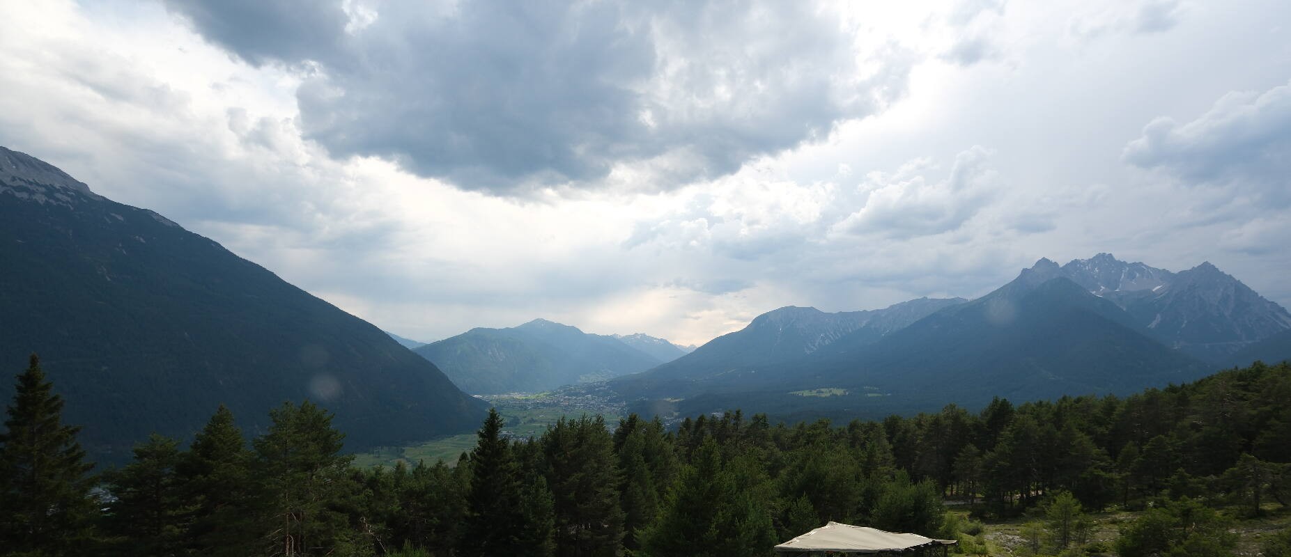 Archiv Foto Webcam Tarrenz - Blick vom Kappakreuz auf Imst