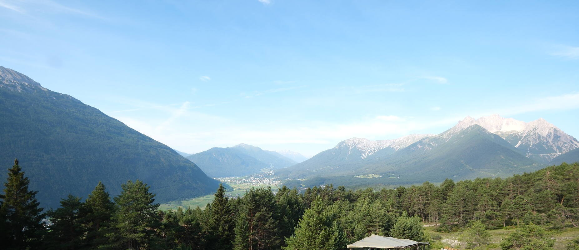 Archiv Foto Webcam Tarrenz - Blick vom Kappakreuz auf Imst