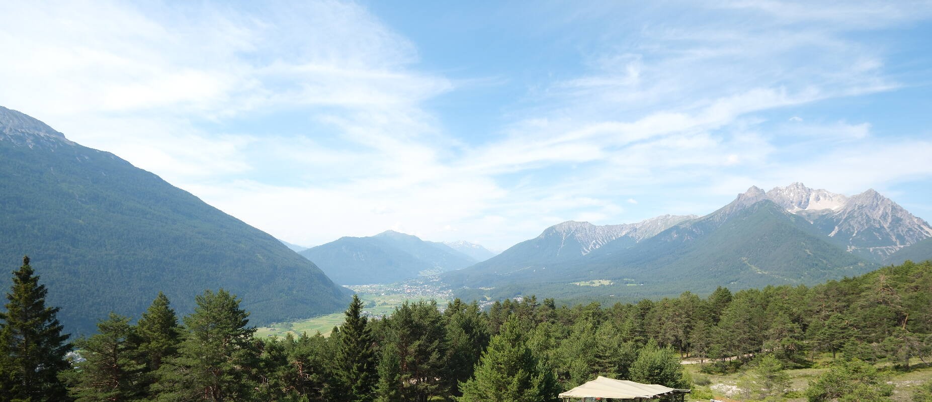 Archiv Foto Webcam Tarrenz - Blick vom Kappakreuz auf Imst