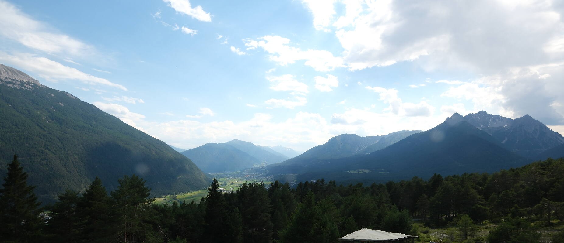 Archiv Foto Webcam Tarrenz - Blick vom Kappakreuz auf Imst