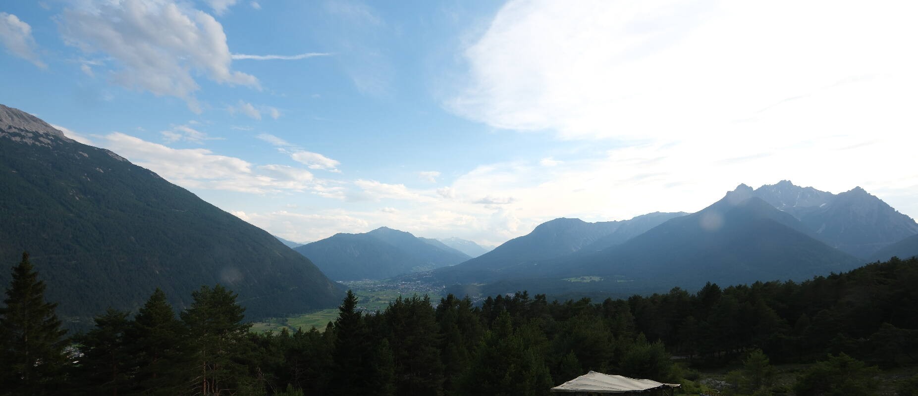 Archiv Foto Webcam Tarrenz - Blick vom Kappakreuz auf Imst