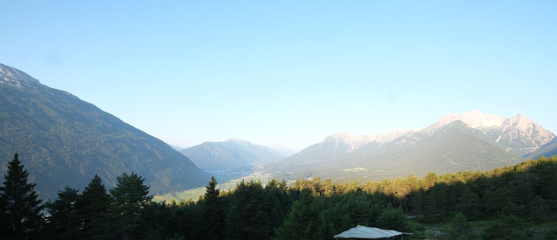 Archiv Foto Webcam Tarrenz - Blick vom Kappakreuz auf Imst