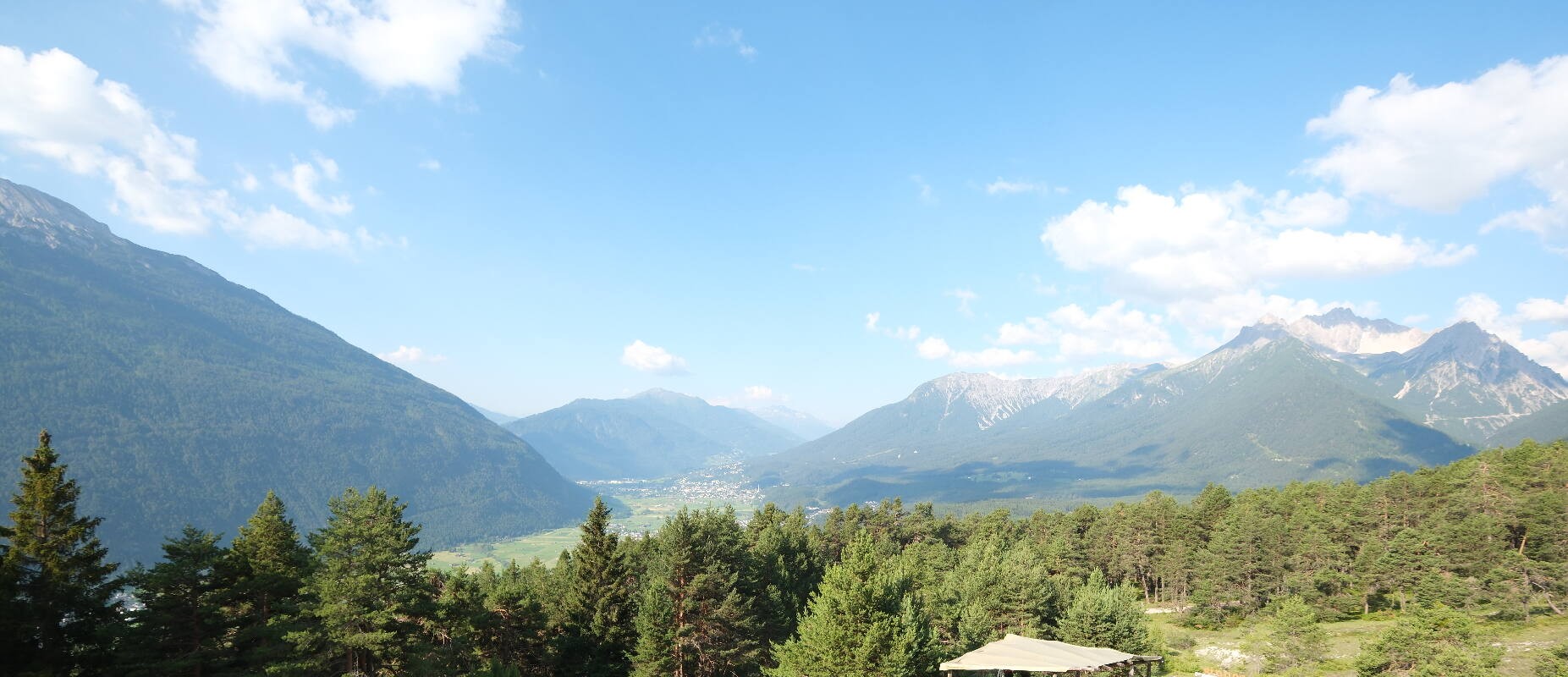 Archiv Foto Webcam Tarrenz - Blick vom Kappakreuz auf Imst