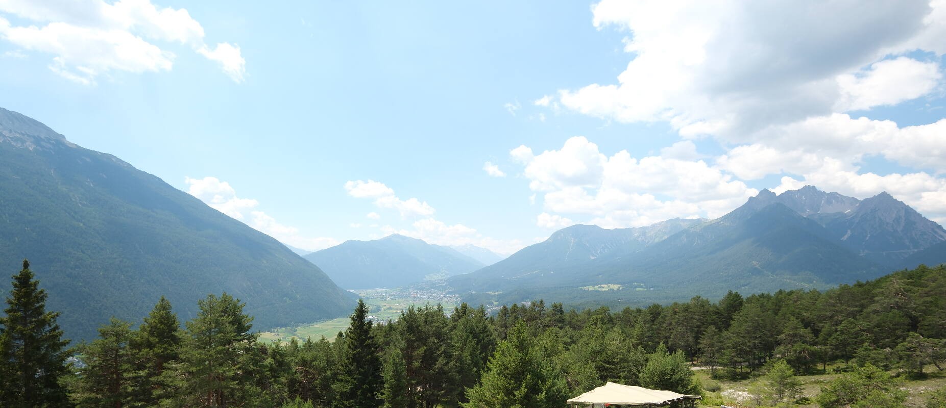Archiv Foto Webcam Tarrenz - Blick vom Kappakreuz auf Imst