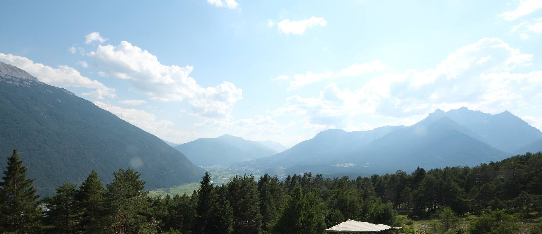 Archiv Foto Webcam Tarrenz - Blick vom Kappakreuz auf Imst