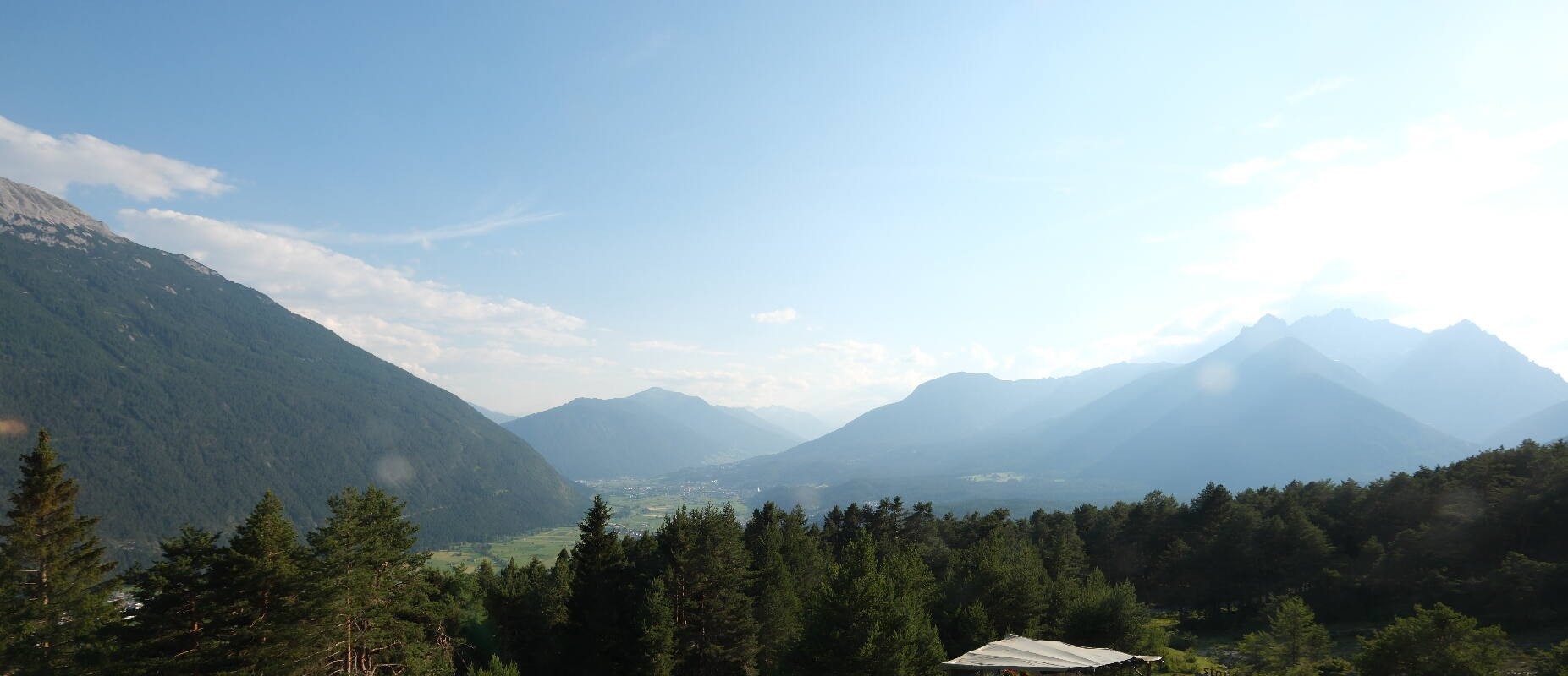 Archiv Foto Webcam Tarrenz - Blick vom Kappakreuz auf Imst