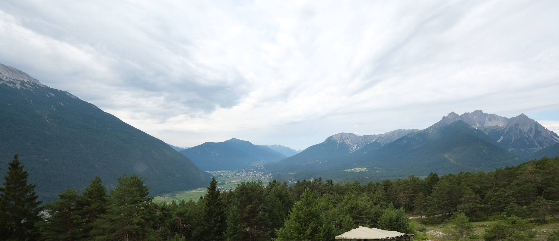 Archiv Foto Webcam Tarrenz - Blick vom Kappakreuz auf Imst