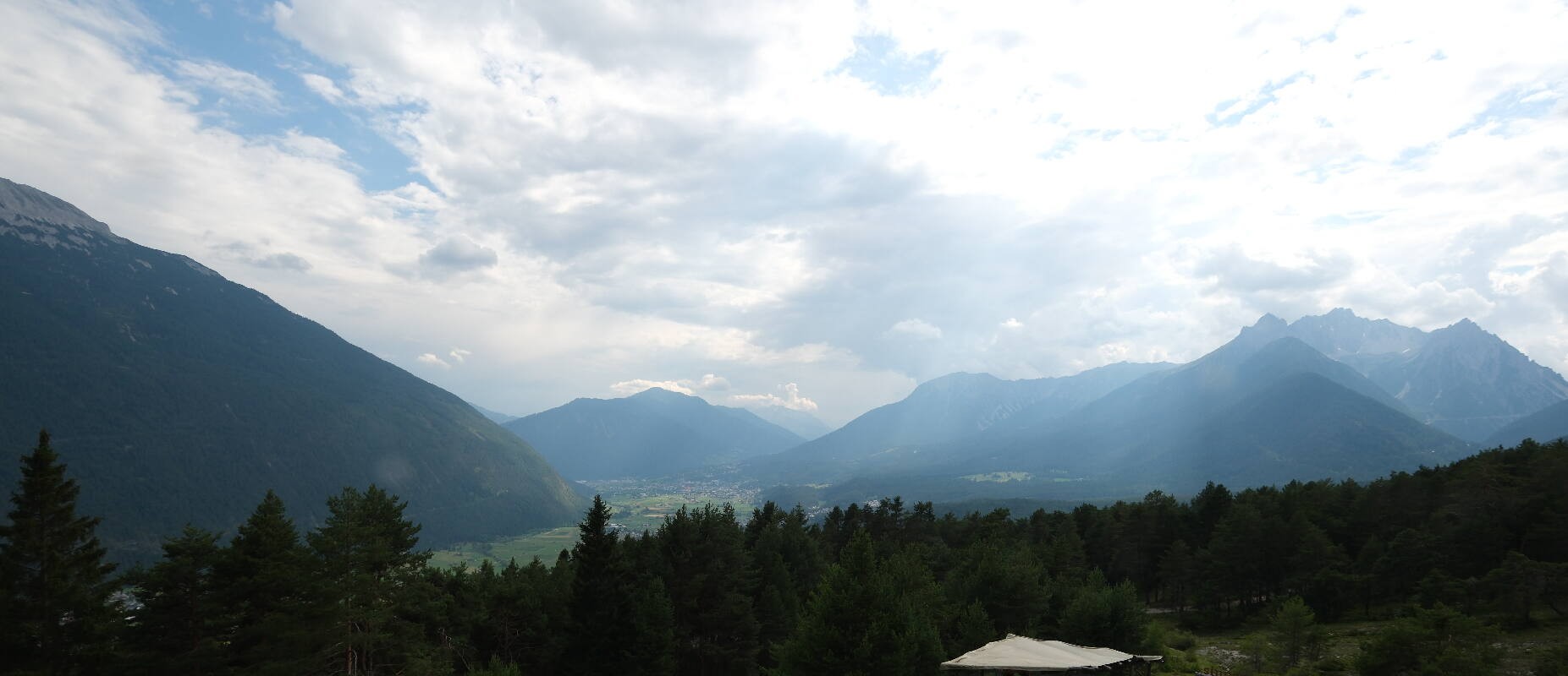 Archiv Foto Webcam Tarrenz - Blick vom Kappakreuz auf Imst