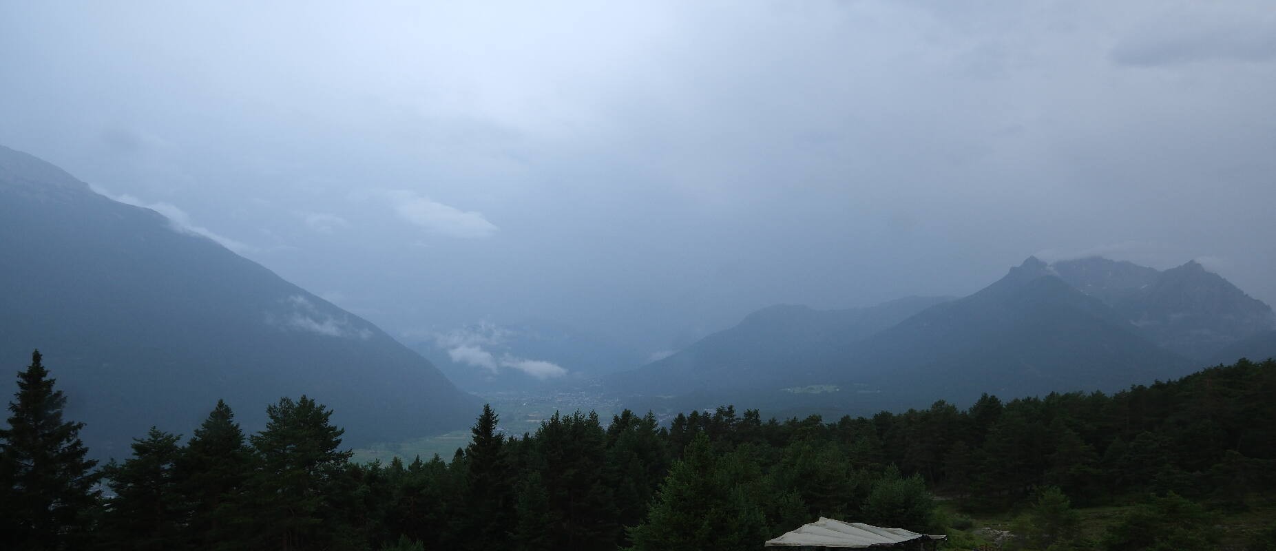 Archiv Foto Webcam Tarrenz - Blick vom Kappakreuz auf Imst