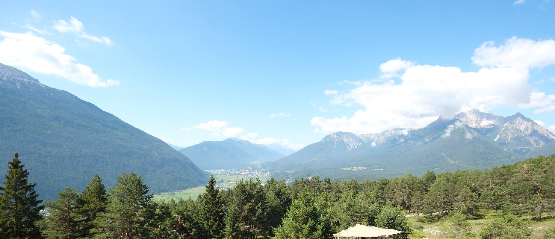 Archiv Foto Webcam Tarrenz - Blick vom Kappakreuz auf Imst