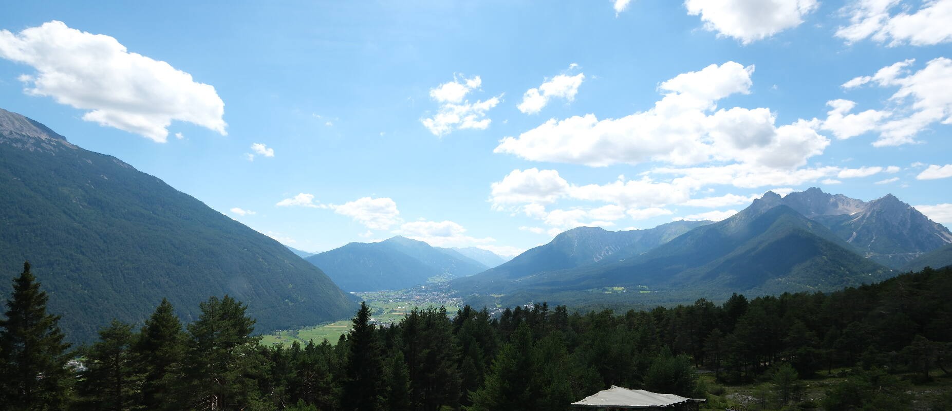Archiv Foto Webcam Tarrenz - Blick vom Kappakreuz auf Imst